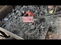 Annealing steel for a hand forged knife