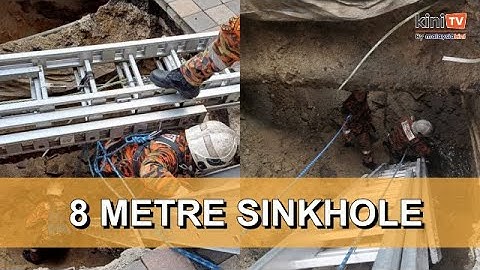 Sinkhole appears on Jalan Masjid India, 'swallows' Indian national