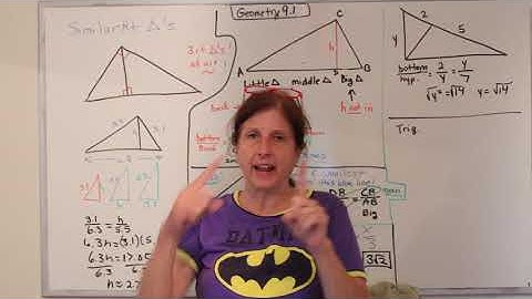 Geometry: Similar Right Triangles (9.1)