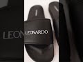 Dép cao su Leo Black Slides