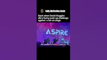 David Goggins turned a simple push-up challenge with a fan into a hilarious moment #goggins