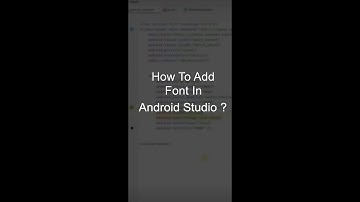 how to add font in android studio | Custom font add in android studio | download font