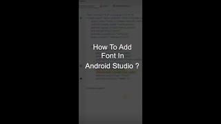 how to add font in android studio | Custom font add in android studio | download font screenshot 5