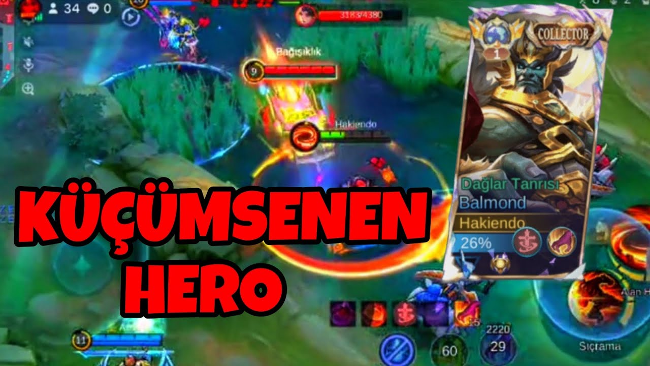 Oyunun en küçümsenen herosu Balmond! Top 1 Global Balmond Hakiendo - rank gameplay | Mobile Legends 