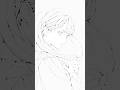 最終的な線画と完成した絵。　#イラスト #イラストメイキング #art