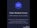 Residual lncome claim button now available