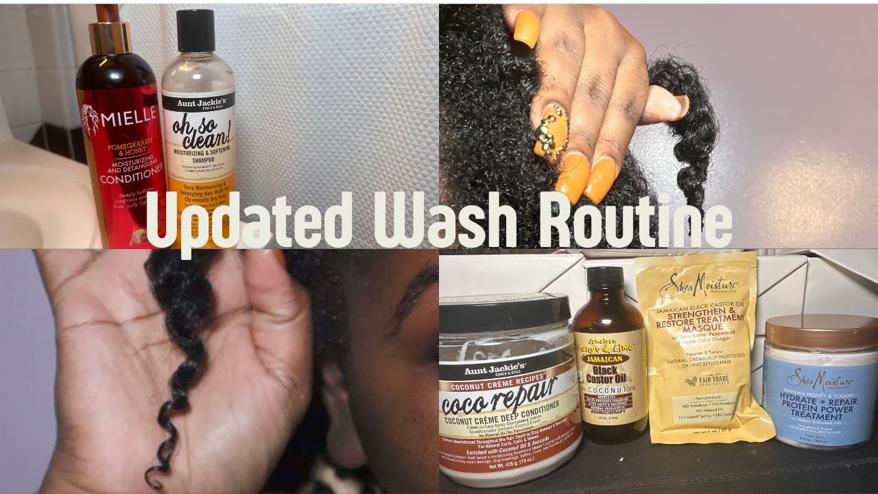 Washing & Pampering My 2 Month Old Hair (Updated Wash Routine) YouTube