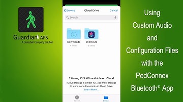 Using Custom Audio and Configuration Files with the PedConnex Bluetooth App for iOS