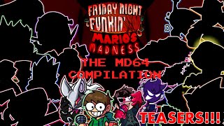 FNF: MARIO'S MADNESS V2 -- THE MD64 COMPILATION: Video Teasers!