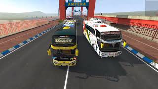 Balap Bus DI JEMBATAN AMPERA | Bus Simulator Indonesia ( BUSSID) screenshot 4