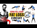 15min Full Body Fat Burning Circuit  - 100% Body-Weight Workout - Lose Belly Fat - SixPackFactory