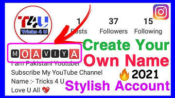 How to change instagram name font style 2021 || Instagram stylish name 2021 (Urdu/Hindi) Tricks 4 U