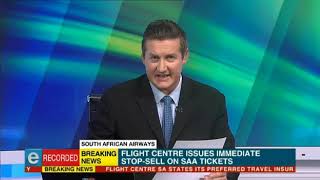 Flight Centre stop-sell on SAA tickets