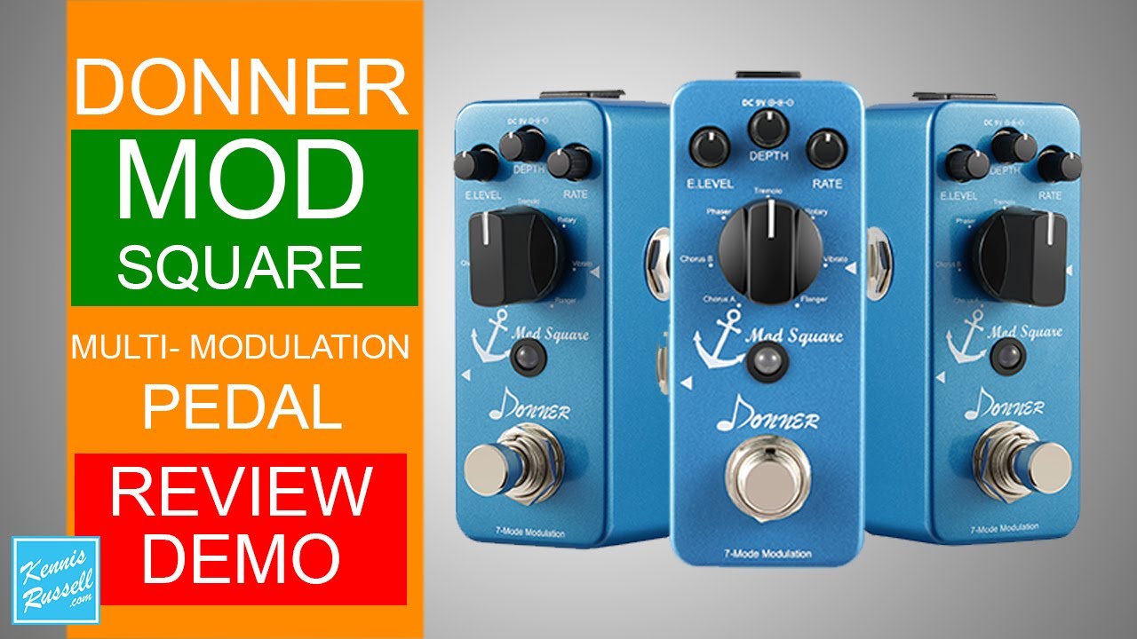 Donner Mod Square Multi-Modulation Effects Pedal Review/Demo - YouTube