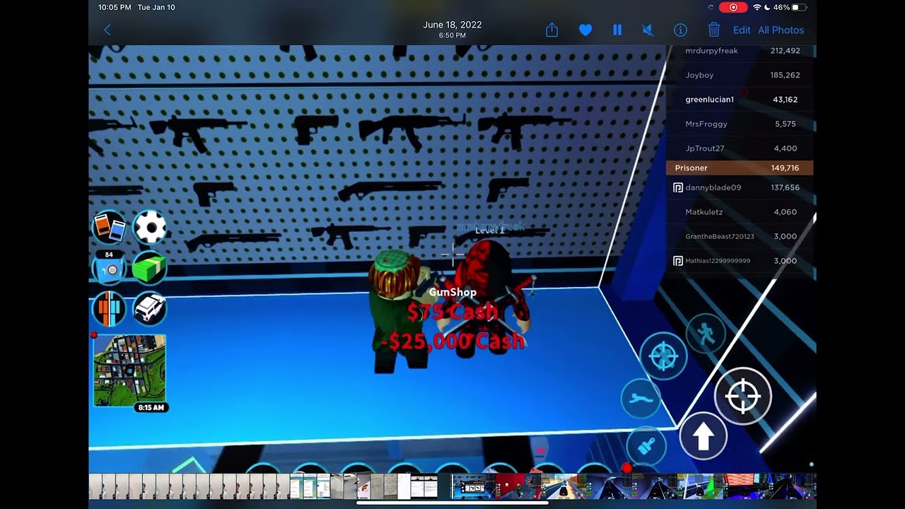 Roblox Jailbreak When you pay $75 extra for Uzi (original)