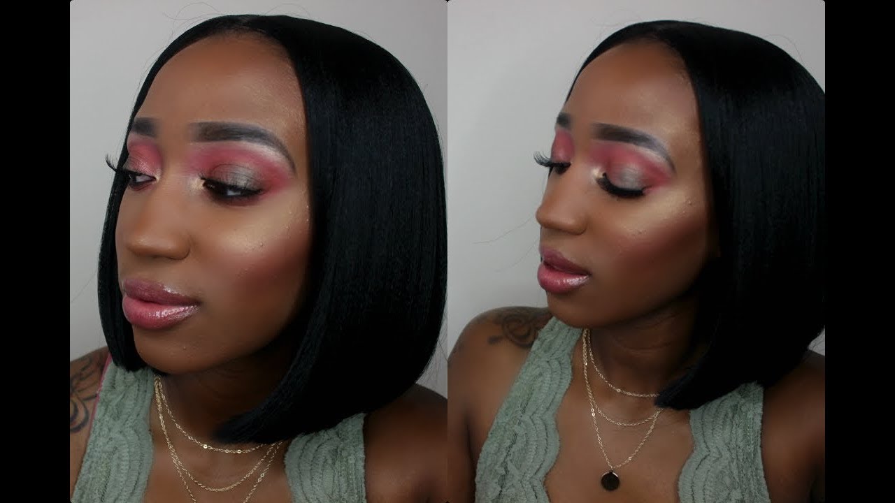 🍉Spring Color Makeup Tutorial🍉 *Morphe 24g palette,Huda 3d Highlight palette*
