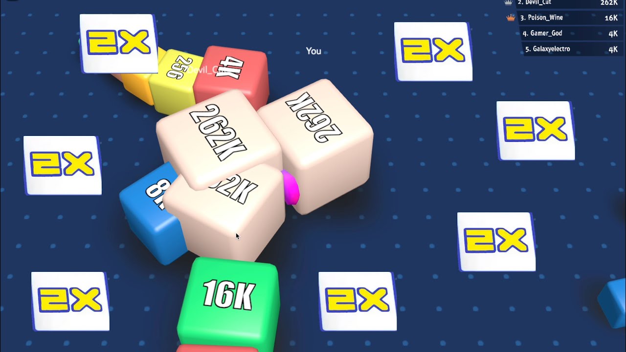 Cubes 2048.io - Over 1.1Quintillion score! 