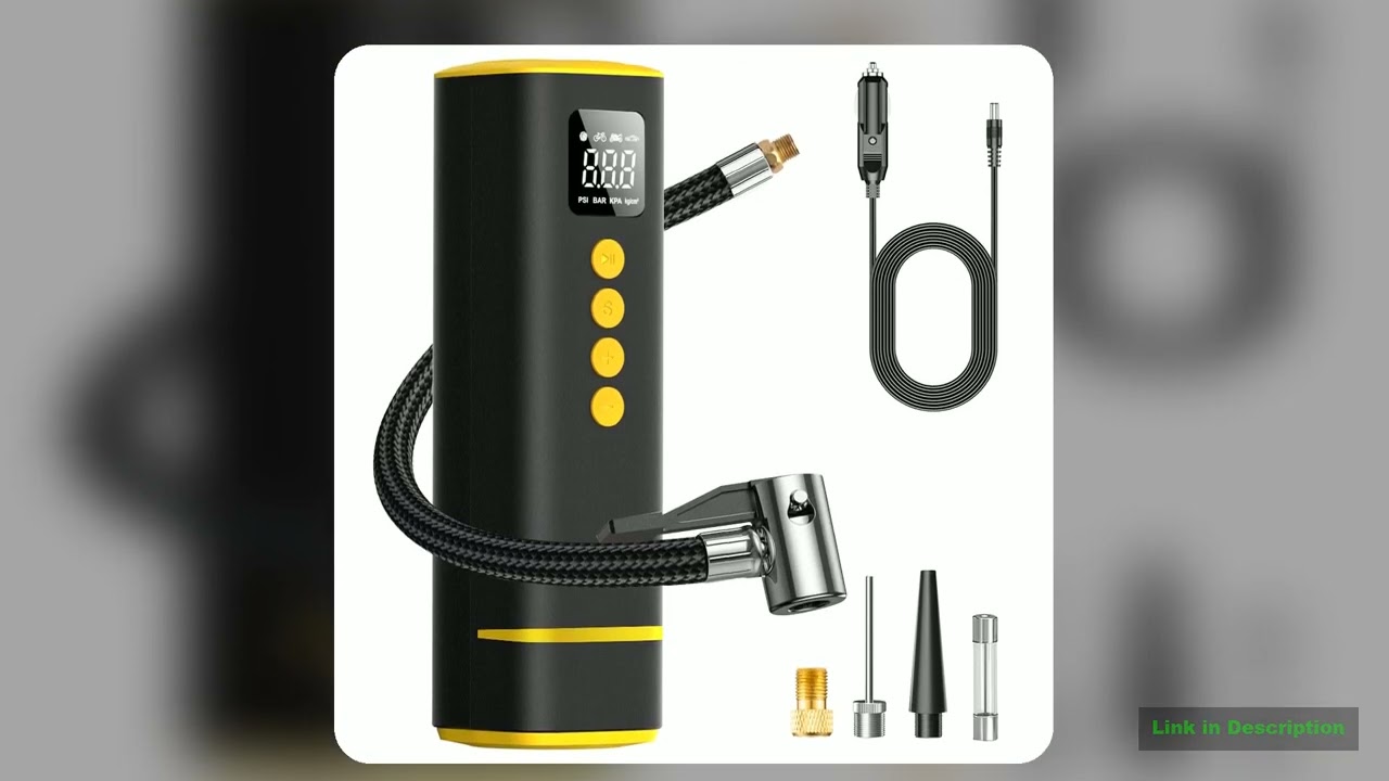 CARSUN Car Tire Air Pump 12V 150PSI Air Compressor Portable Wired Inflator For Car Motorcycle