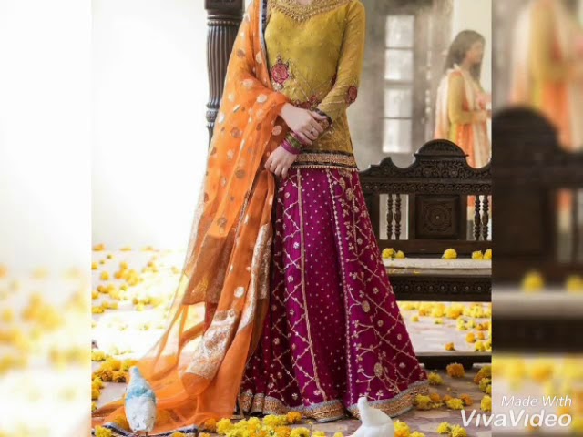 colour combinations for mehndi dresses ...