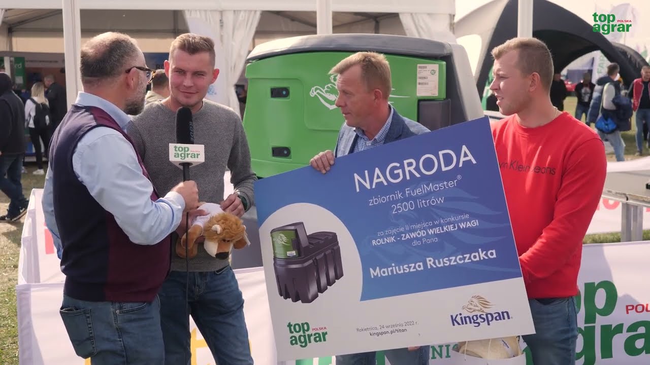 Zbiornik na paliwo Kingspan ma nowego właściciela. Zwycięzca konkursu "Rolnik - zawód wielkiej wagi"
