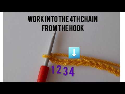 Left Handed Tutorial: how to crochet the Double Crochet stitch (𝒕𝒓𝒆𝒃𝒍𝒆 𝒄𝒓𝒐𝒄𝒉𝒆𝒕 𝑼𝑲)