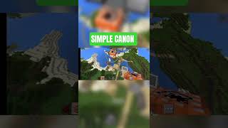 Minecraft simple canon #shorts