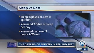 What's the difference between sleep and rest?