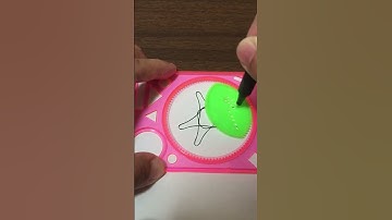 Spirograph : Design drawn with wheels inside rings #oddlysatisying #asmr #satisfying #relaxing #art