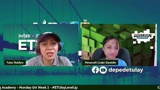 Coding Academy  - Monday Q4 Week 2 #ETUlayLevelUp