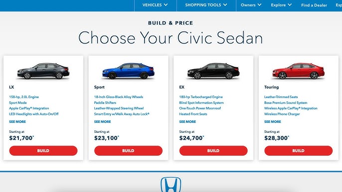 1990 Honda Civic:  Trim Comparison    Find The Perfect Match! - 0585umx