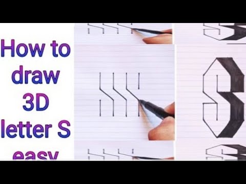 3D Letter S. How To Draw Letter S - YouTube
