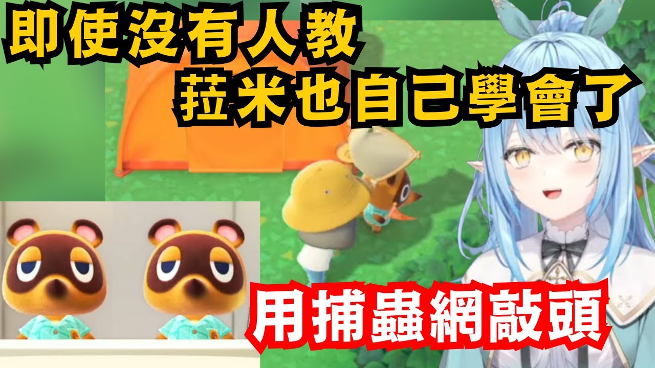 菈米到底跟粒貍有什麼仇ww一下拿捕蟲網敲他的頭 一下又想引蜜蜂去叮他【雪花ラミィ】【hololive中文/精華】