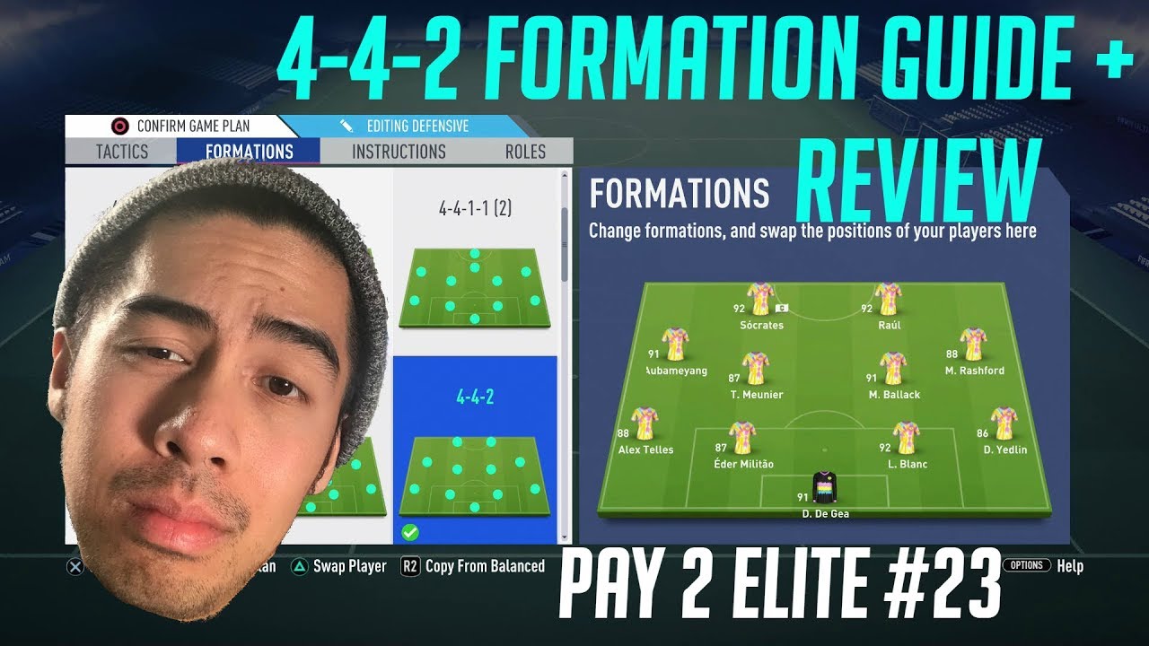 4-4-2 FORMATION GUIDE + REVIEW! IS IT META ENOUGH FOR FUT CHAMPS?? - PAY 2 ELITE #23 - FIFA 19
