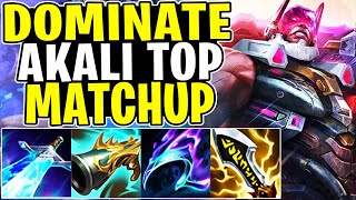 LEARN HOW TO DOMINATE AKALI TOP MATCHUP