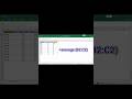 "Fast Avg Trick! 😱"#Shorts #exceltricks #excel