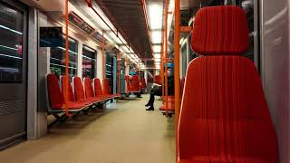 Czech Republic, Prague, Metro ride from Haje to Chodov