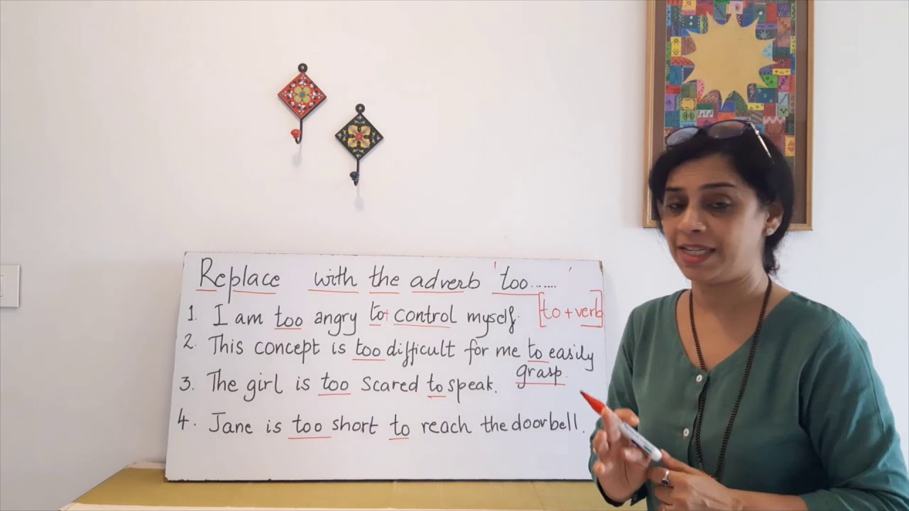 So... that | too... to | Transformation of sentences.