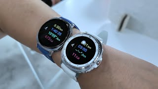 Samsung Galaxy Watch 8 Silver 44Mm Vs Watch 8 Clic 46Mm White Handson Comparison