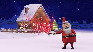 Merry Christmas and Happy New Year 2023 width Santa Claus