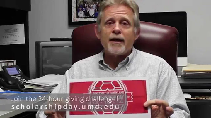 Prof. Robin Sawyer Supports UMD Scholarship Day, 1...