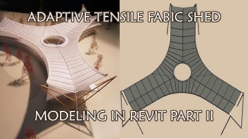 Tensile Shed Modeling in Revit | Adaptive Modeling | Modeling in Revit