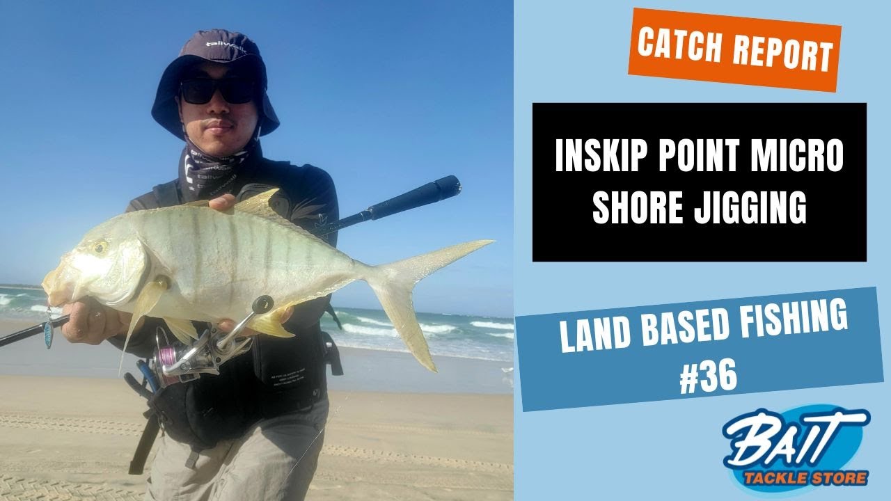 Land Based Fishing #36 - Inskip Point Micro Shore Jigging - YouTube