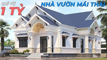 Chỉ từ 1 tỷ cho mẫu nhà vườn mái Thái đẹp nhất Cà Mau | MH01195