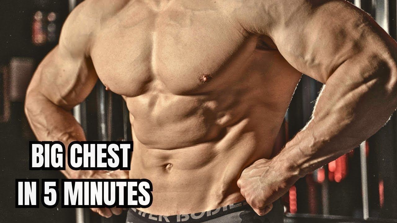 5 Minute CHEST Workout at Home with NO Equipment - YouTube