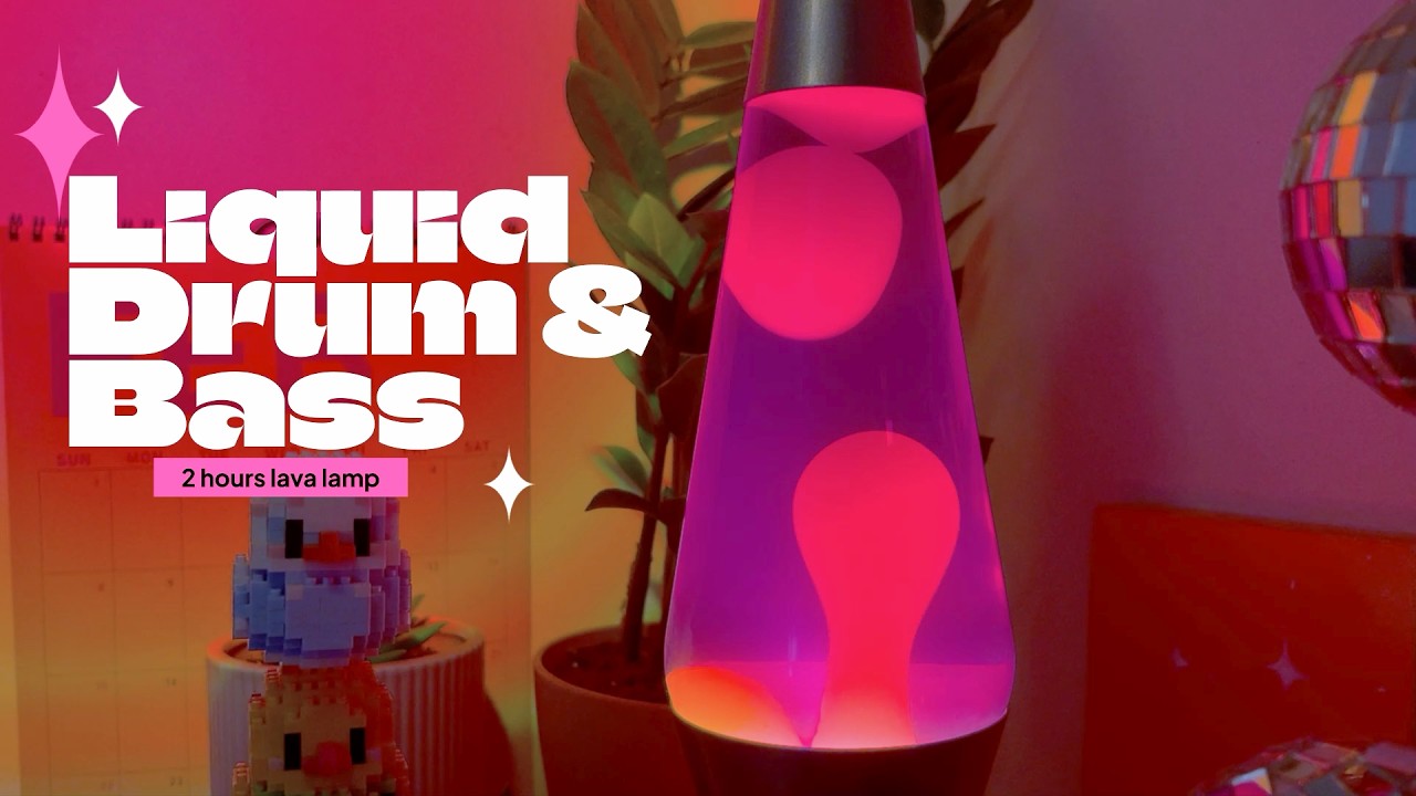 Liquid Drum and Bass (Liquid DnB) 2 Hours | 4K Lava Lamp Visuals | Chill Study / Work / Relax