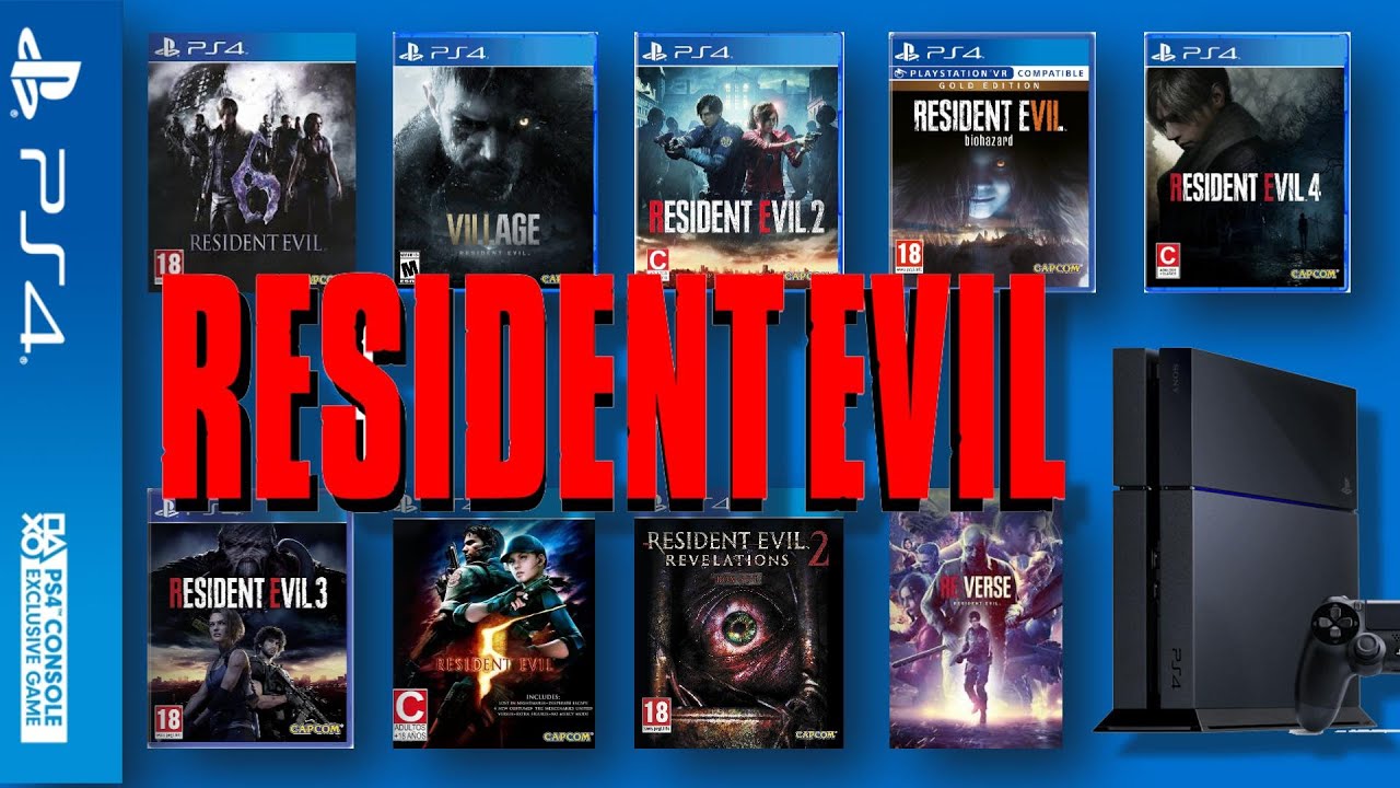 Todos los Juegos de Resident Evil Para PS4 - YouTube