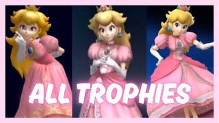 🌸Super Smash Bros. Series | All Peach Trophies🌸