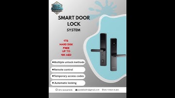 SMART DOOR LOCK | Security service all over uae #smartdoorlock