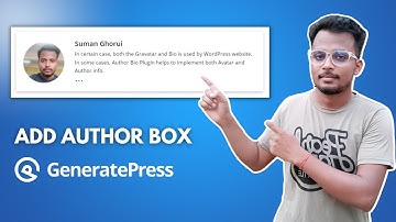 How to Add Author Box in GeneratePress Theme