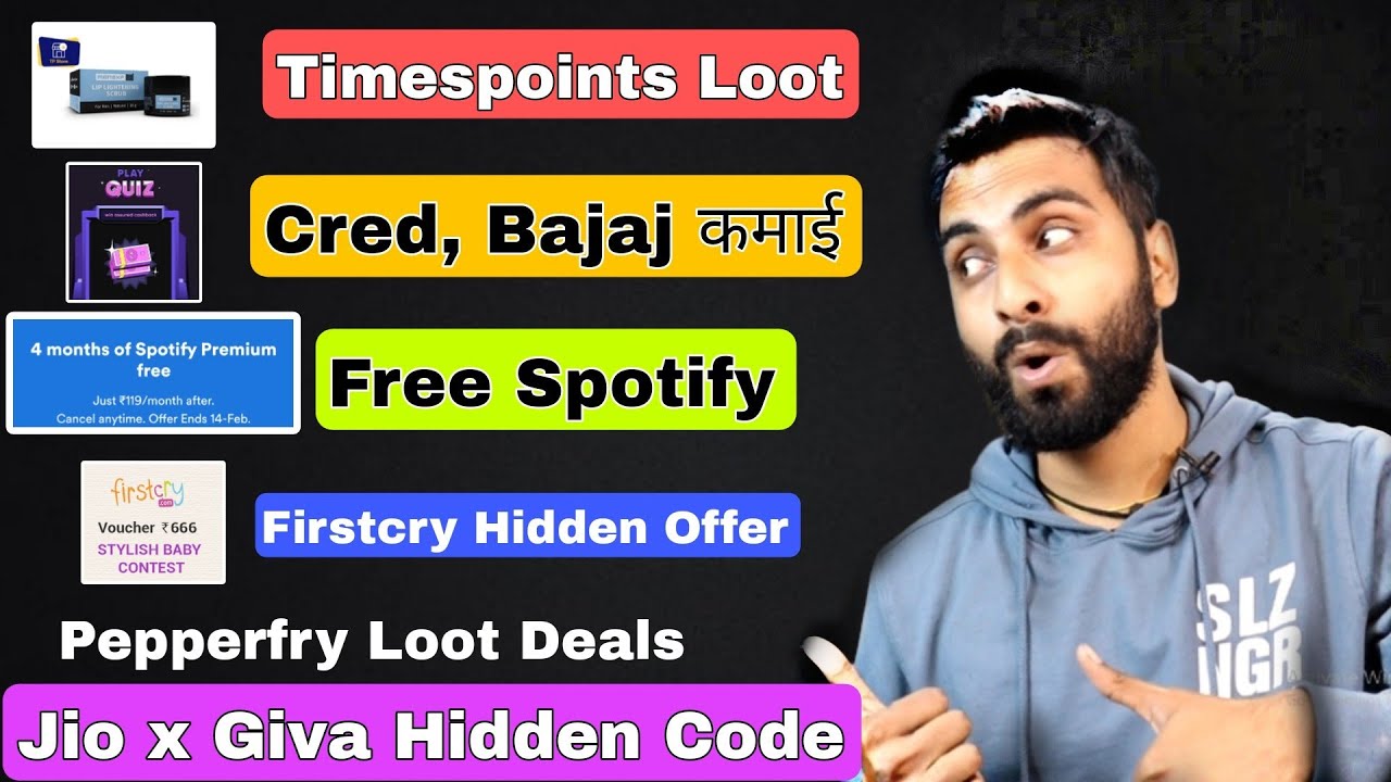 TimesPoints Loot, Cred Bajaj Cashback Loot, Firstcry Offer, Pepperfry